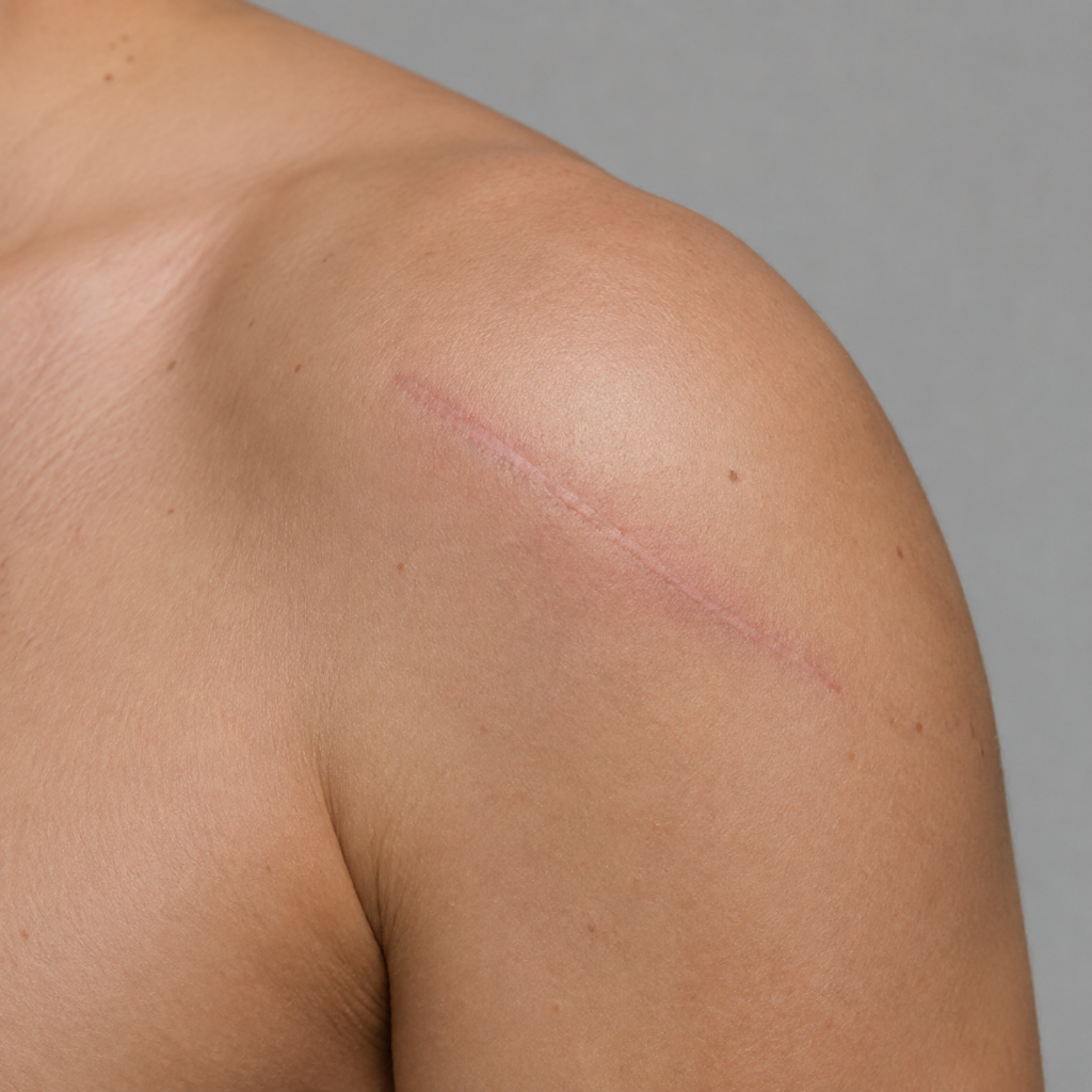Cicatriz de cirurgia de ombro